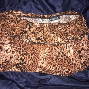 ⚡️⚡️Wet Seal Cheetah tube top